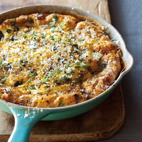 Mushroom, Goat Cheese and Herb Frittata